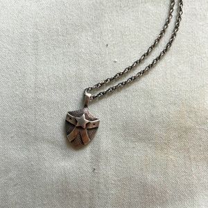 Me & Ro Silver Shield Pendant